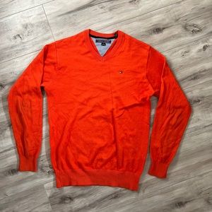 Men’s Polo Sweater in Orange